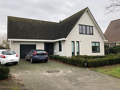 woning buitengevel wit schilderen of kaleien